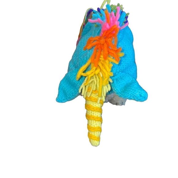 Hand Knit Custom Doggie Unicorn Sweater - Picture 12 of 13